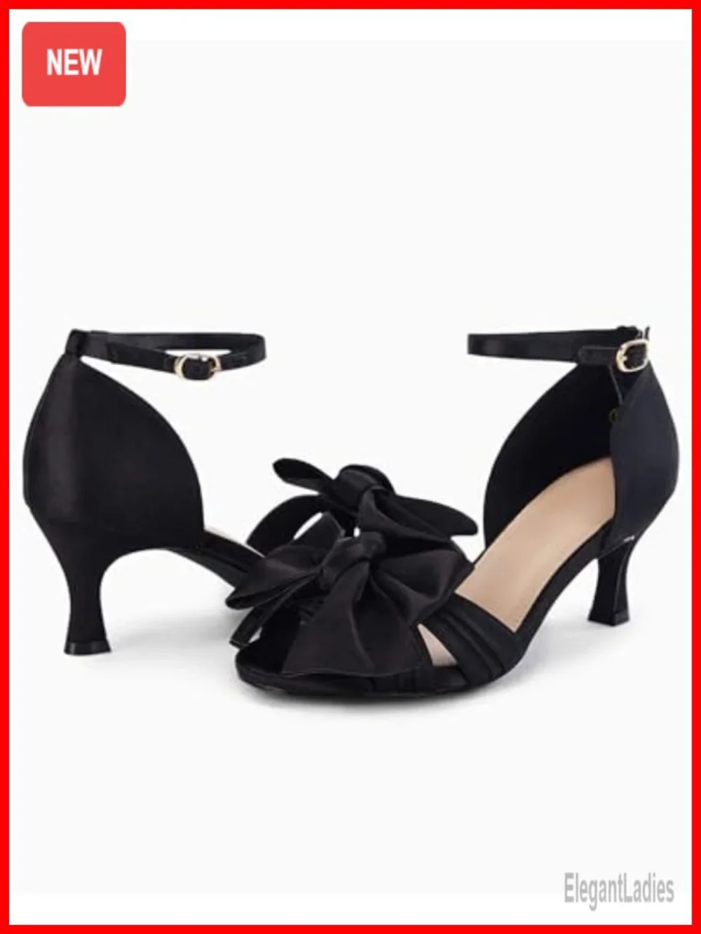 Kitten Heel Satin Sandals Bow Ankle Strap Open Toe Wedding Party Heels